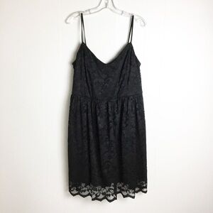 ASOS Curve Black Lace Tank Dress Plus Size 16